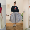 Neat full-length plain skirts