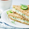 Cucumber and onion sandwich 