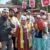 Women demonstration backed by AAP