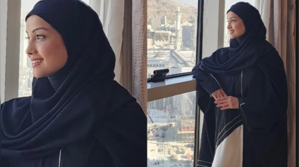 Black and White Abaya