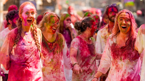 Foreign tourists in Delhi