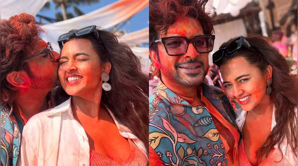 Adorable Holi moments of Karan Kundrra and Tejasswi Prakash