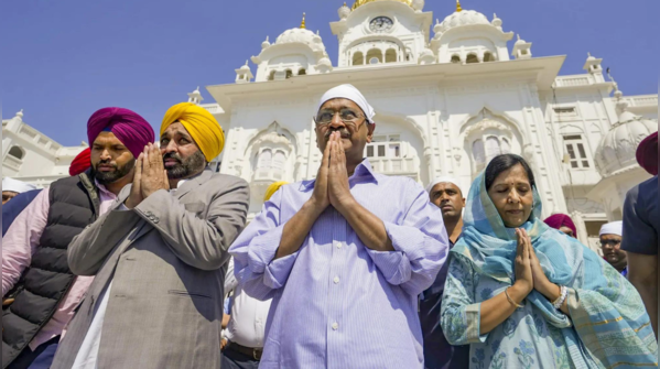 Kejriwal and Mann mark three years of AAP governance