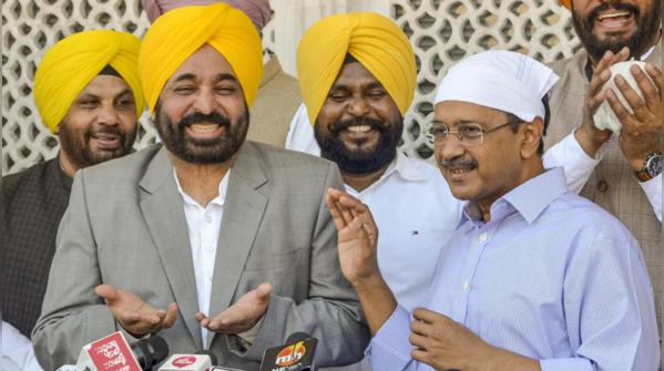 Press conference at Golden Temple