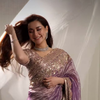 hania amir purple dress Hoori  Faiza Saqlain