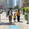 ​Fans greeting them on the streets of Dubai