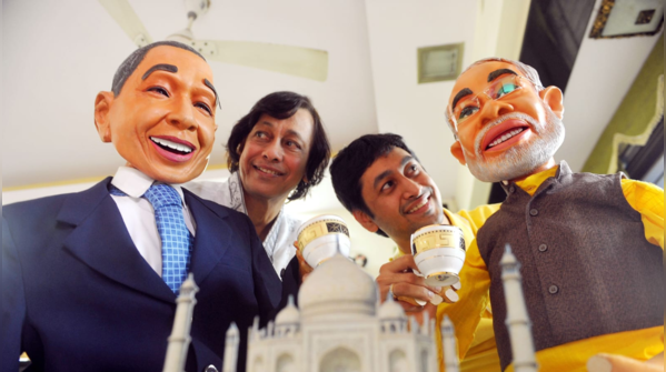 Century-old talking puppet