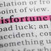 The scare of misfortune 