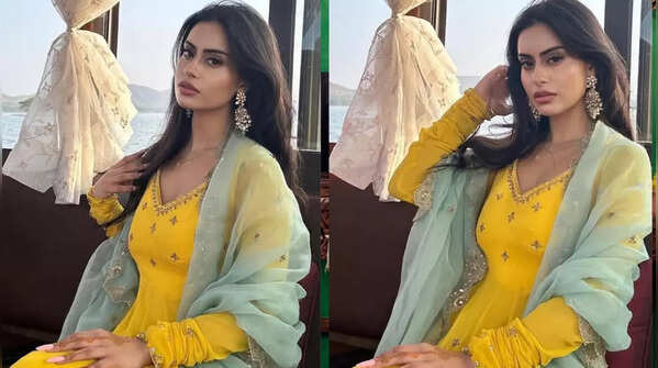 Sunshine yellow anarkali