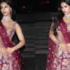 ​The regal maroon lehenga