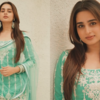 Green Sharara with White Embroidery