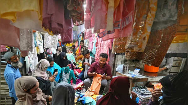 Evening market rush