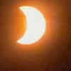 A rare partial solar eclipse