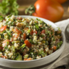 Steamed quinoa and vegetable salad 
