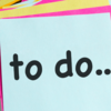 Keep a to-do list at the desk