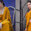 Satin Elegance in Mustard Yellow