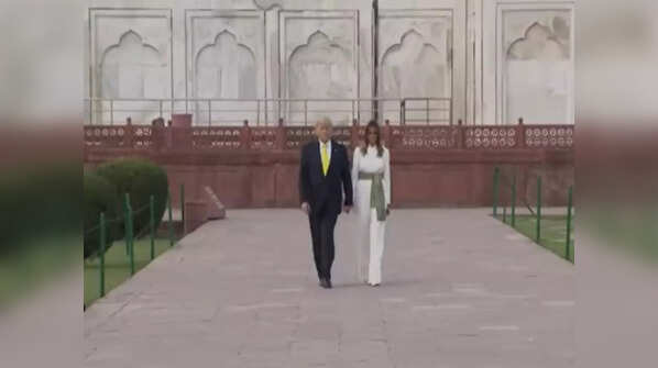 Trumps exploring the Taj Mahal