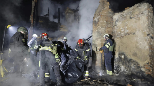 'Precision strike with high-explosive missile at restaurant'