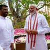 PM Modi's deeply humbling moment at temple