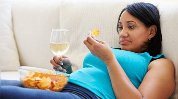 Get rid of unhealthy snacks and alcohol