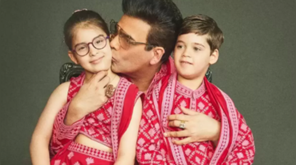 Karan Johar & His Twins