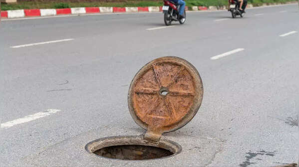 The round shape prevents covers from falling in the manholes