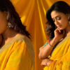 Bright Yellow Saree and Playful Vibes