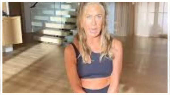 Jennifer Aniston's intense workout