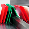Plastic chopping boards