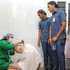 Hair tonsured in devotion