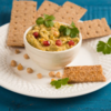 Hummus with whole-grain crackers