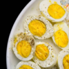 Boiled eggs and veggie sticks
