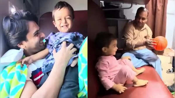 Playful Time with Ruhaan in the Train