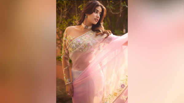 Janhvi Kapoor shows us sheer can be festive too
