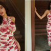 Janhvi Kapoor’s rose-printed bodycon dress
