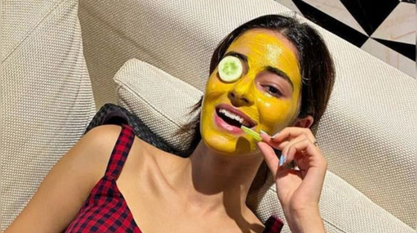 Ananya Panday: Haldi mask