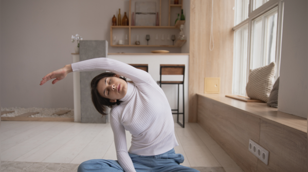 Set aside a quiet workout area