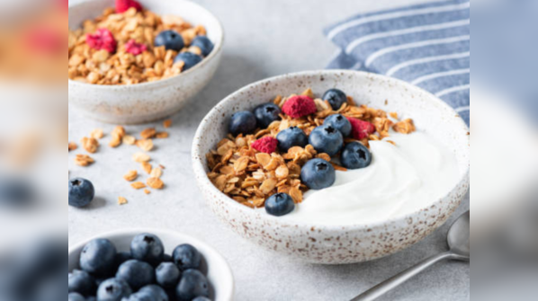 Greek yogurt with toppings