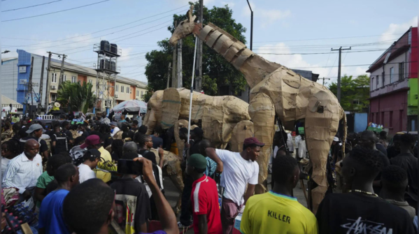 Cardboard giants, real warning