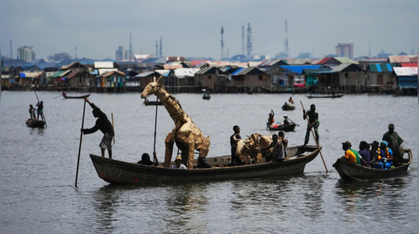 Floating animal parade