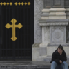 Solemn silence in China