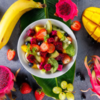 Kiwi and dragon fruit bowl