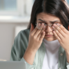 Rubbing the eyes frequently