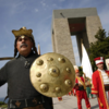 Ceremonial tribute at Gallipoli