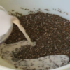 Start rubbing chia seeds