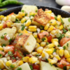 Corn and paneer salad