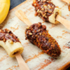Frozen banana pops