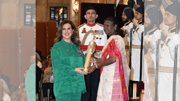 Yoga practitioner Shaikha Ali Jaber Al-Sabah conferred Padma Shri
