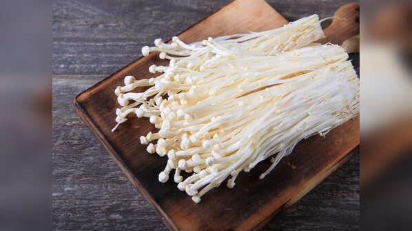 Enoki mushrooms