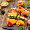 Fruit skewers with a hint of spice